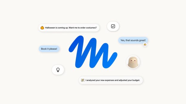 Muse AI 로고와 쇼핑 및 예산 관리 기능을 보여주는 인터페이스 이미지